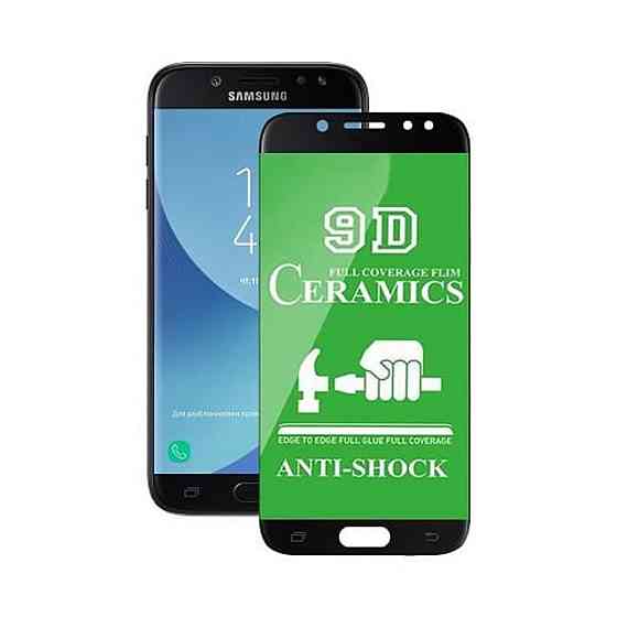 Захисне скло Ceramic glass Samsung J730 Black (тех. упаковка) Киев