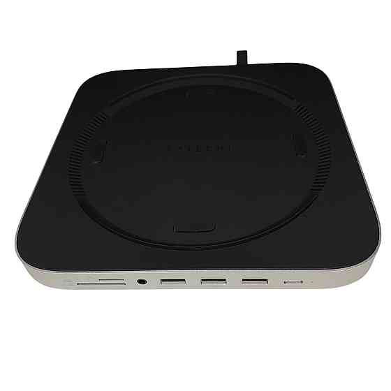 SATECHI док-станція для Mac mini, концентратор для M.2 SATA SSD, підставка для M1, M2, M2 Pro, Mac Studio, Type-C хаб, сріблястий Київ