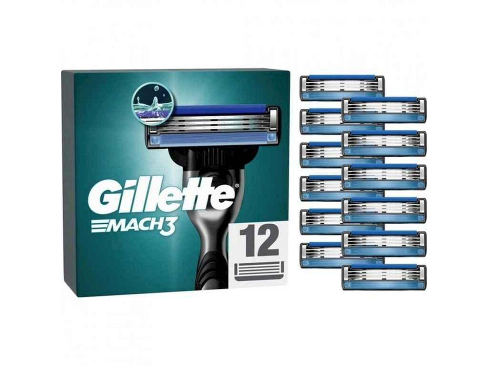 Картридж 12шт Mach3 ТМ GILLETTE Київ - фото 1