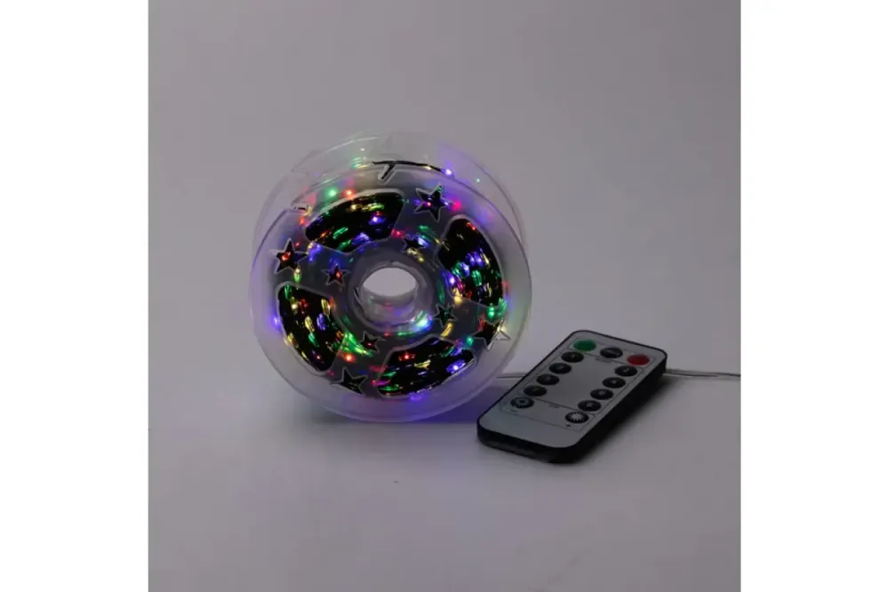 Гирлянда Роса 200 м МУЛЬТИК – зеленая нить, пульт, 8 режимов Коломия - фото 2