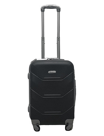 Чемодан пластиковый MILANO BAG 147 малый 55 см черный Киев - изображение 1