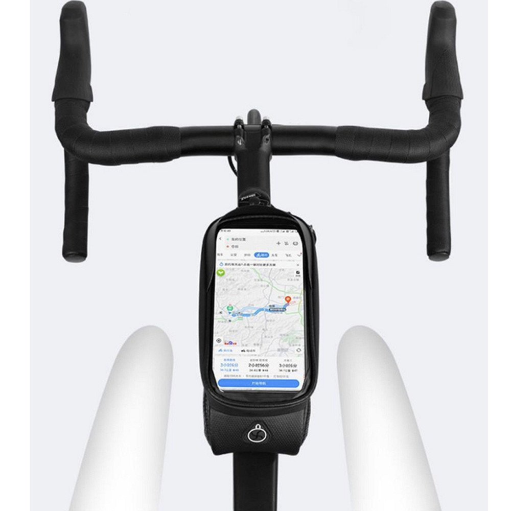 Велосипед сумка для смартфона на раму Wheel Up чорна Бровари - фото 3