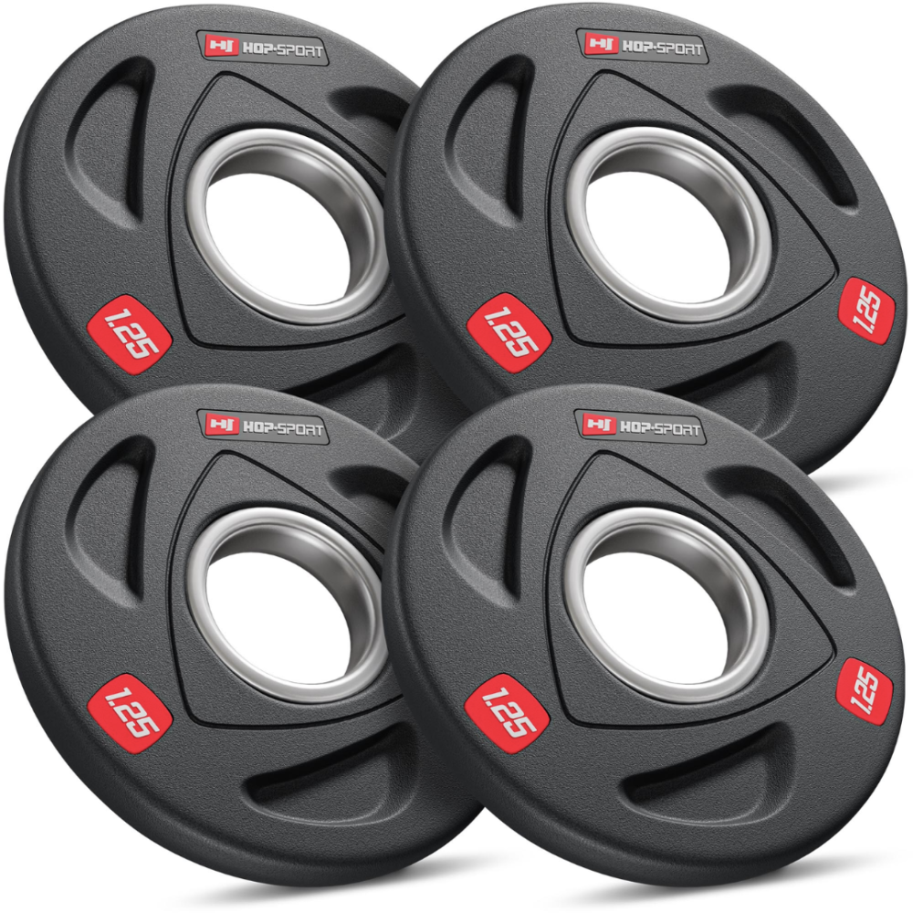 Набір дисків олімпійських Hop-Sport 4 х 1,25кг Киев - изображение 1