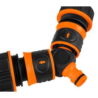 Конектор для шланга Neo Tools трійник 1/2&quot;-3/4&quot;, двокомпонентний (15-744) Вінниця