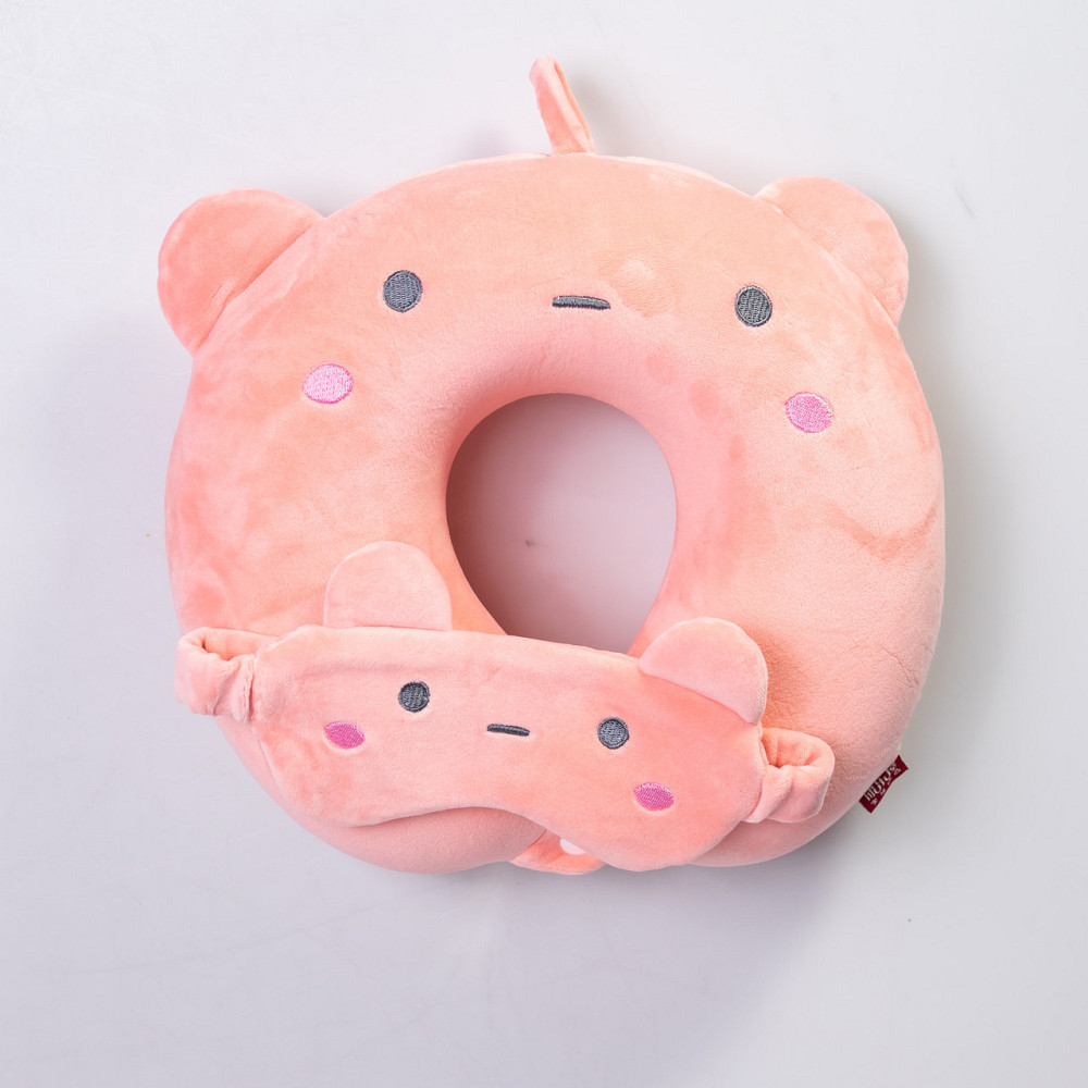 Набір для подорожей Bunny: подушка та маска для сну Київ - фото 1