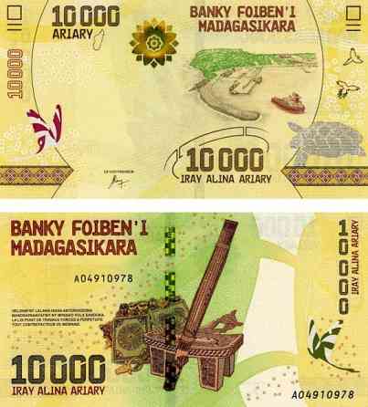 Мадагаскар / Madagascar 10000 Ariary 2017 Pick UNC Полтава