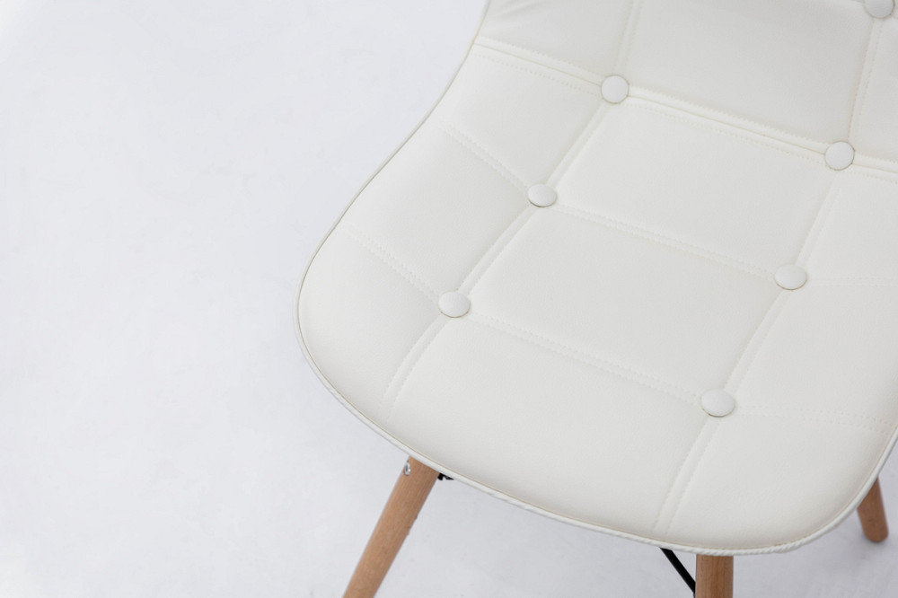 Стілець ДЖАСТІН, шкірзам білий Київ - фото 7