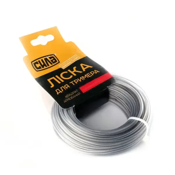 Ліска для тримера 2.7мм квадрат армований 15м Харків