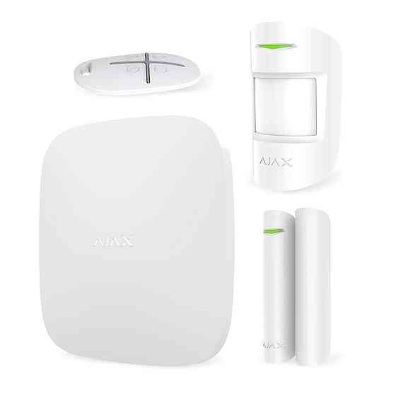 Комплект бездротової сигналізації Ajax StarterKit white ( Hub/MotionProtect/DoorProtect/SpaceControl ) Київ