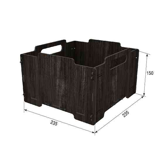 Коробка EKOSTAR з фанери 235x235x150 венге Київ