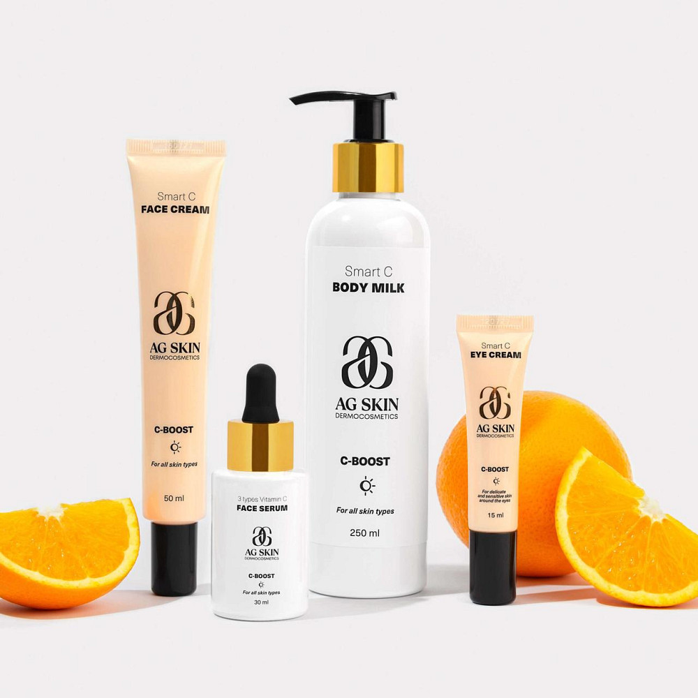 Сыворотка с тремя видами витамина C 3 TYPES OF VITAMIN C FACE SERUM AG SKIN 30 мл Днепр - изображение 3