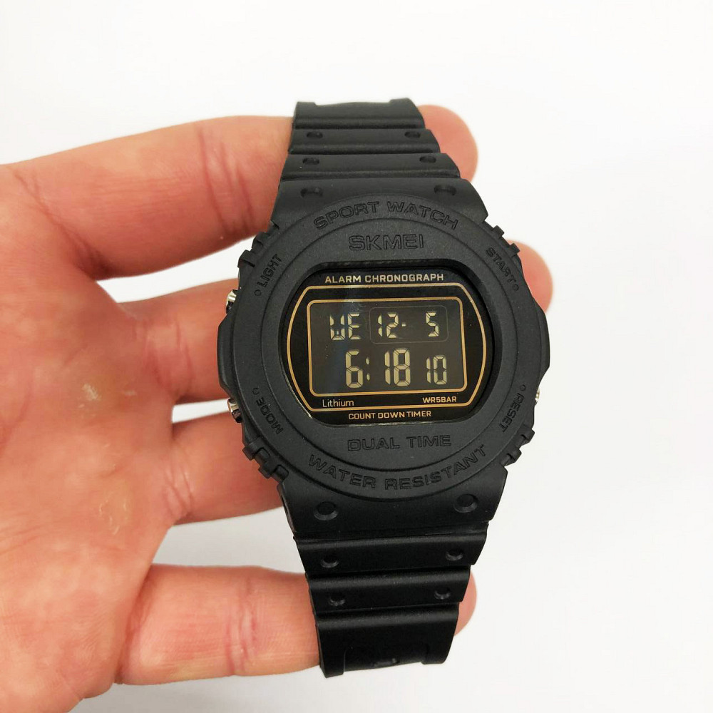 Часы армейские оригинал SKMEI 1776BKBK, Водонепроницаемые часы для рыбалки Лучшие военные GM-57 Львов - изображение 1