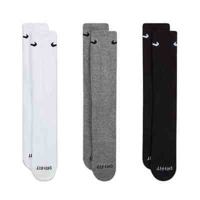 Шкарпетки Nike U NK EVERYDAY PLUS CUSH CREW SX6888-964 42-46 3 пари Білий/Чорний/Сірий (194955548240) Вінниця