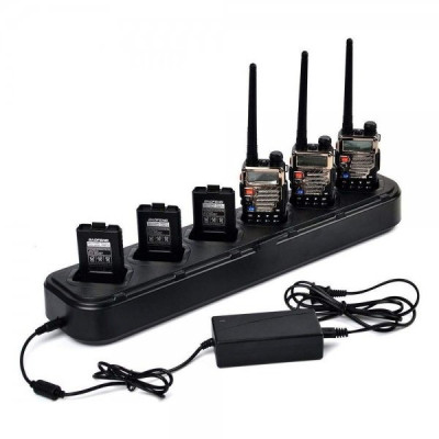 Зарядний пристрій Baofeng для 6 рацій Baofeng UV-5R (BL-5X6 + 6 АКБ BL-5) (ГРР00000209) Вінниця - фото 1