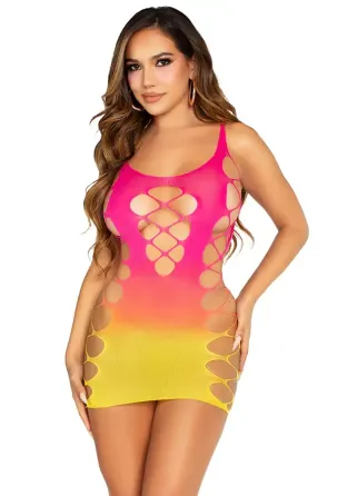 Сукня Leg Avenue Seamless Ombre Faux Lace Up Mini Dress One Size Sunset Львів