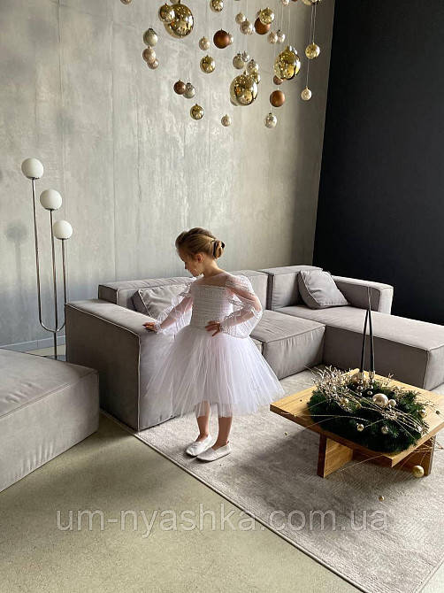 Платье Снежинка Белое нарядное платье с рукавами Кривой Рог - изображение 6