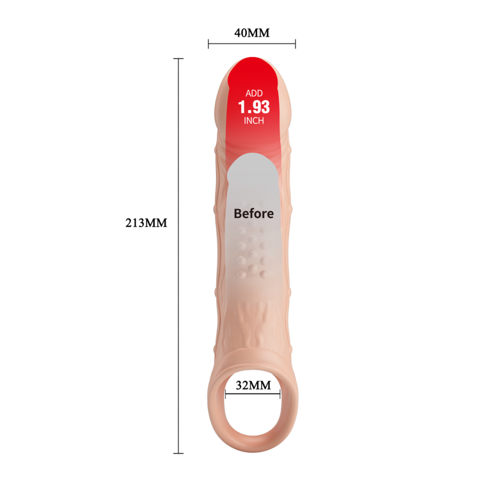Удлинительная насадка на пенис PRETTY LOVE Penis Sleeve BRAD Sex Aura Киев - изображение 7