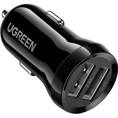 Зарядное устройство Ugreen ED018 24W 2xUSB Car Charger (Black) (50875) Винница - изображение 1
