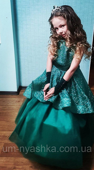 Платье Елочка Длинное нарядное изумрудное платье Бетси Кривой Рог - изображение 8