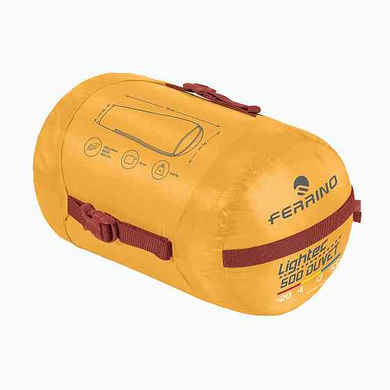 Спальный мешок Ferrino Lightec 500 Duvet RSD Down +7°C Желтый (86699NGG) Киев
