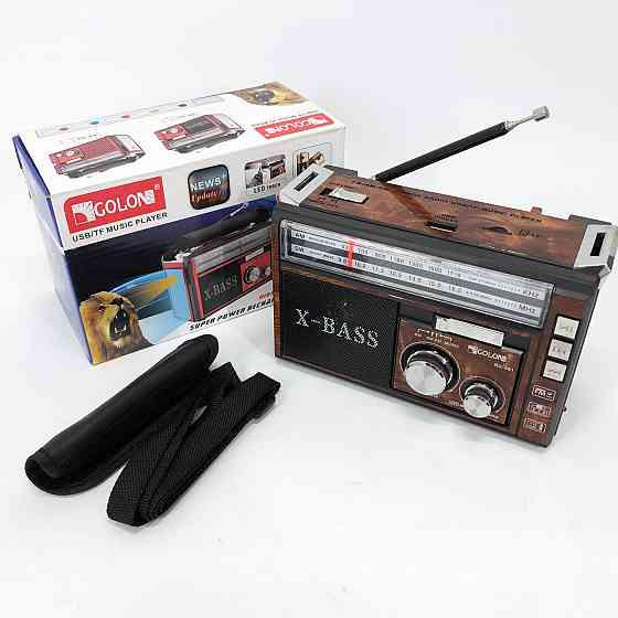Fm аккумуляторный радио приемник в ретро стиле Golon RX-381, Радиоприемники аналоговые ZN-21 Киев
