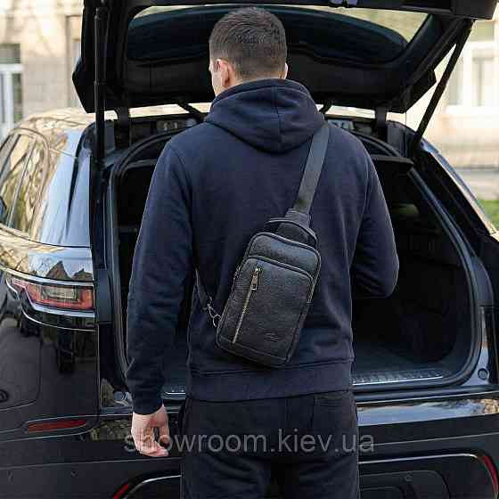 Чоловіча сумка на груди (слінг), бананка, барсетка Lacoste (0441) Київ