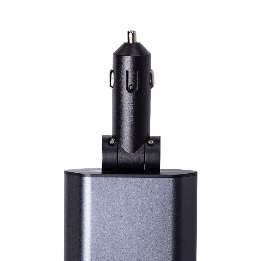 Автомобильное зарядное устройство с выдвижными кабелями и портами USB-A/USB-C HP-C1 Киев - изображение 5