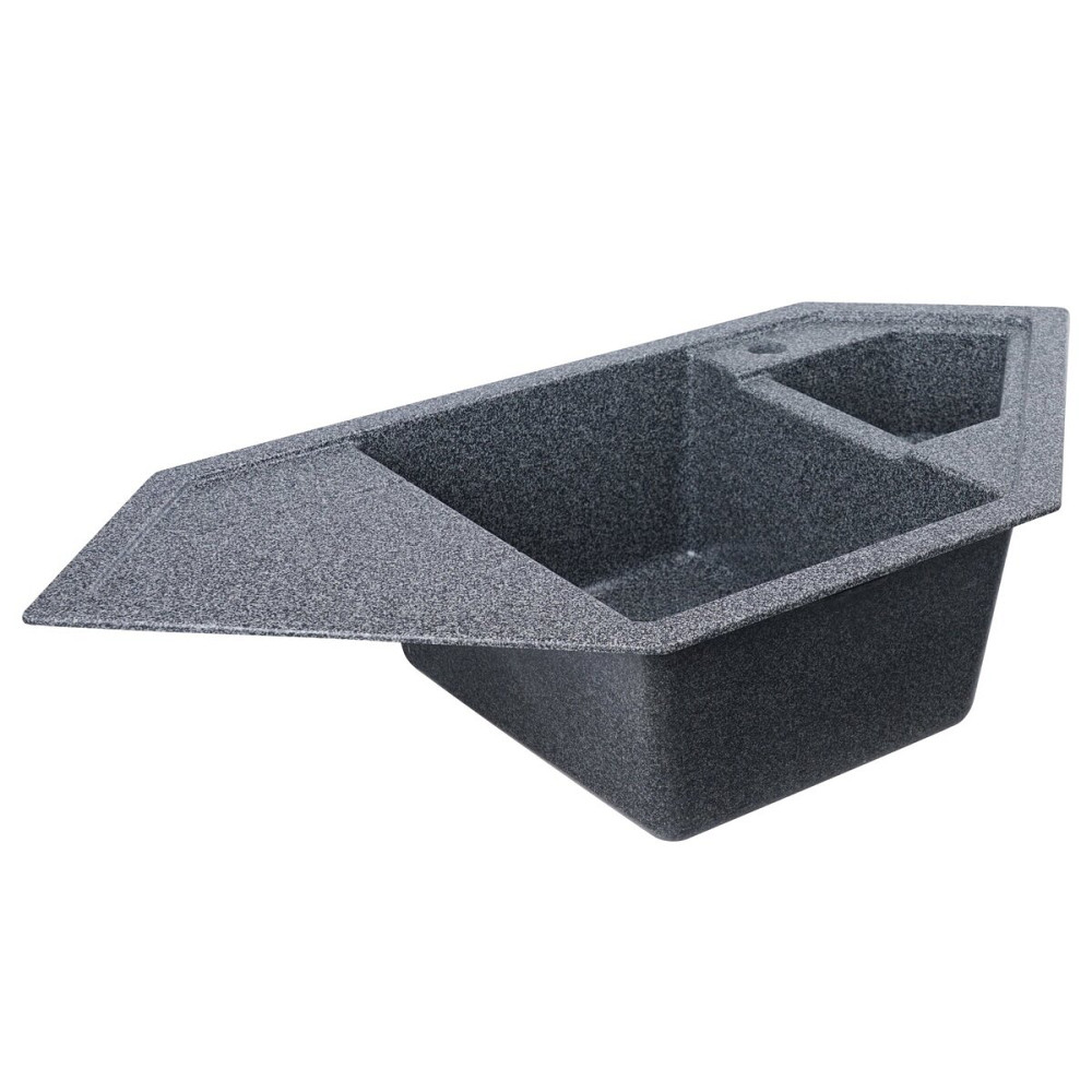 VALESO Гранітна мийка для кухні VALESO 9950 PANDORA матова Графіт Коломыя - изображение 7