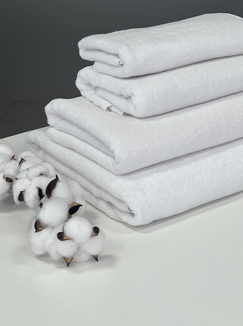 Рушник однотонний Ideal Textile 40х70 см 400 г/м2 білий (56860905) Чернівці - фото 2