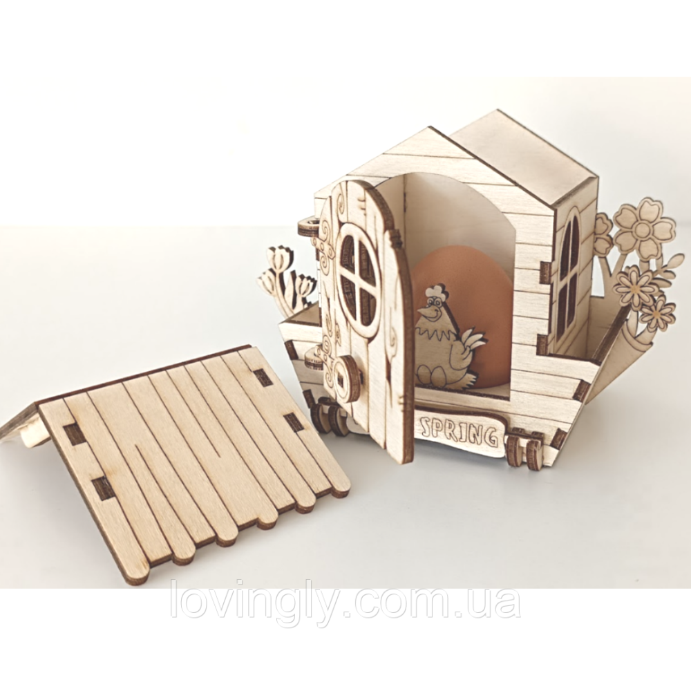 Пасхальный сувенир из дерева 