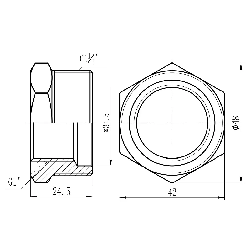 Футорка Thermo Alliance Forte 1" 1/4х1" НВ SF3743225 Київ - фото 7