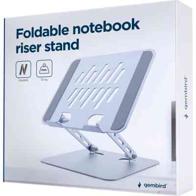 Подставка для ноутбука Gembird до 15.6", регулируемая, алюминий (NBS-D1-04) Винница