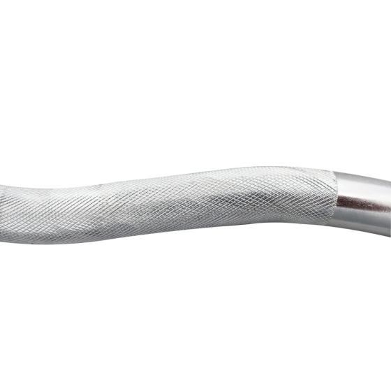 Ручка для верхньої тяги York Fitness 71см W подібна з гумовими наконечниками, хром Киев