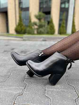 Stepter Черевики жіночі STEPTER чорні натуральна шкіра каблук 8 см 36/40 (6407) Коломия