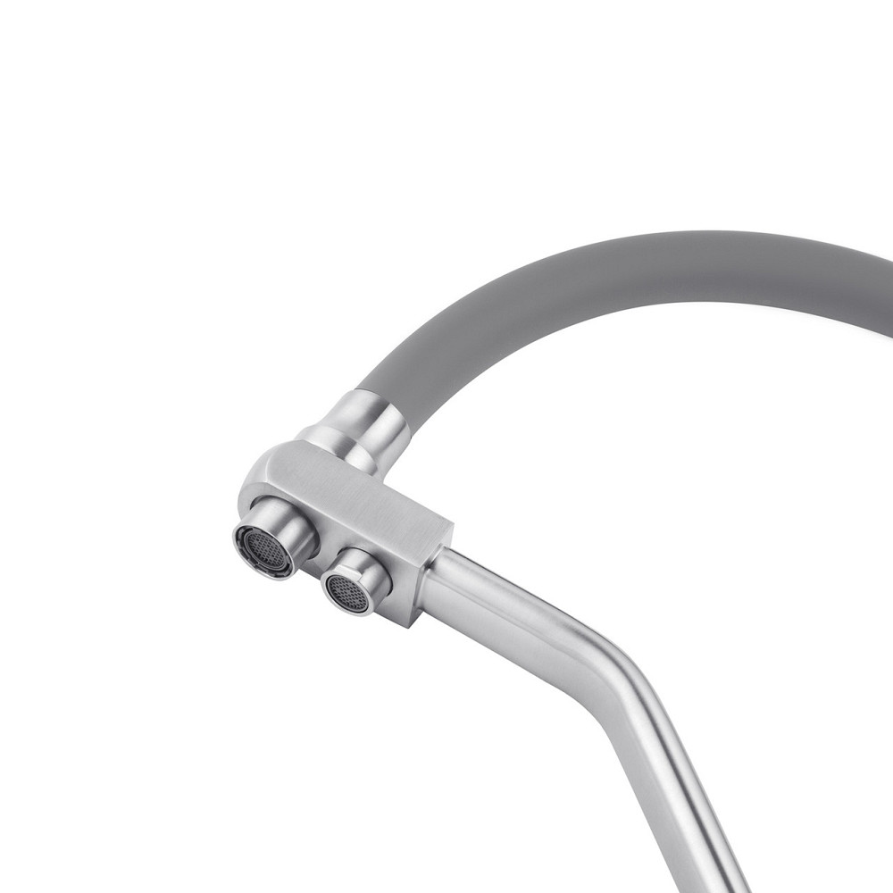 Смеситель для кухни с подключением к фильтру Kroner KRP Edelstahl Klassisch - ESG03817GRA серый/сатин Киев - изображение 7