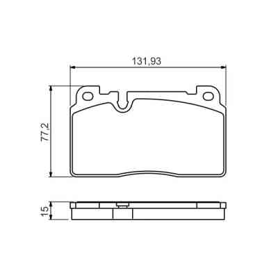 Гальмівні колодки Bosch 0 986 494 702 Вінниця