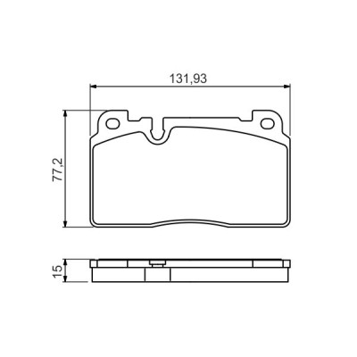 Гальмівні колодки Bosch 0 986 494 702 Вінниця - фото 2
