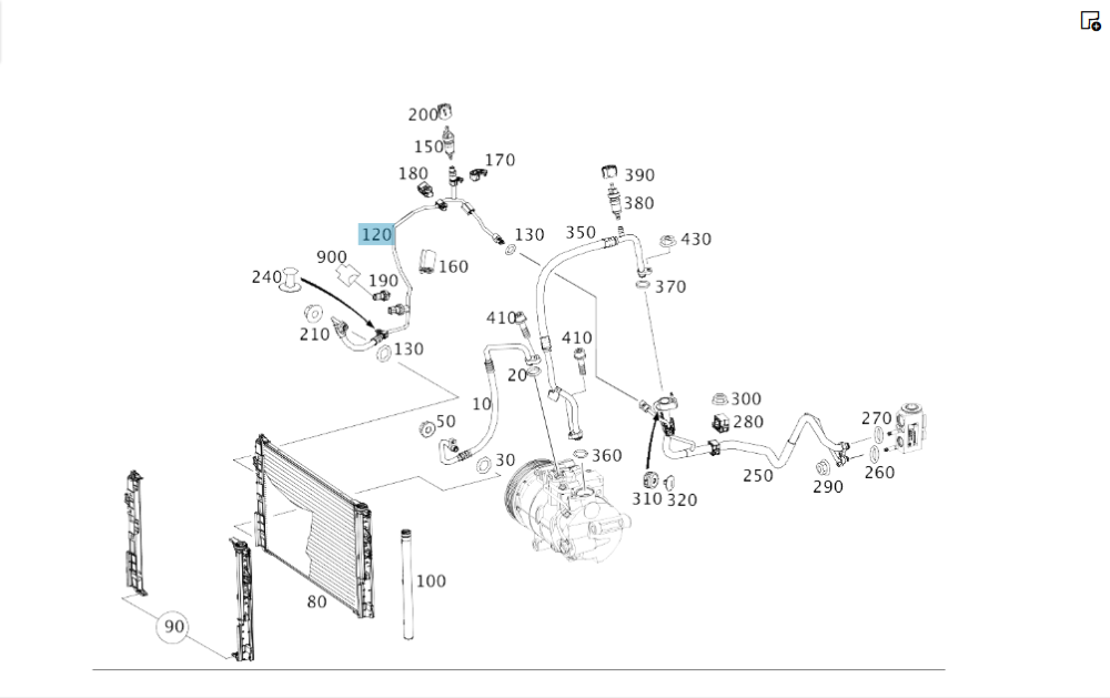 Mercedes-Benz  A2468302415 Трубка кондиціонера CLA Shooting Brake X117 CLA C117 GLA X156 A-class W176 B-class W242 B-class W246 Одеса - фото 2