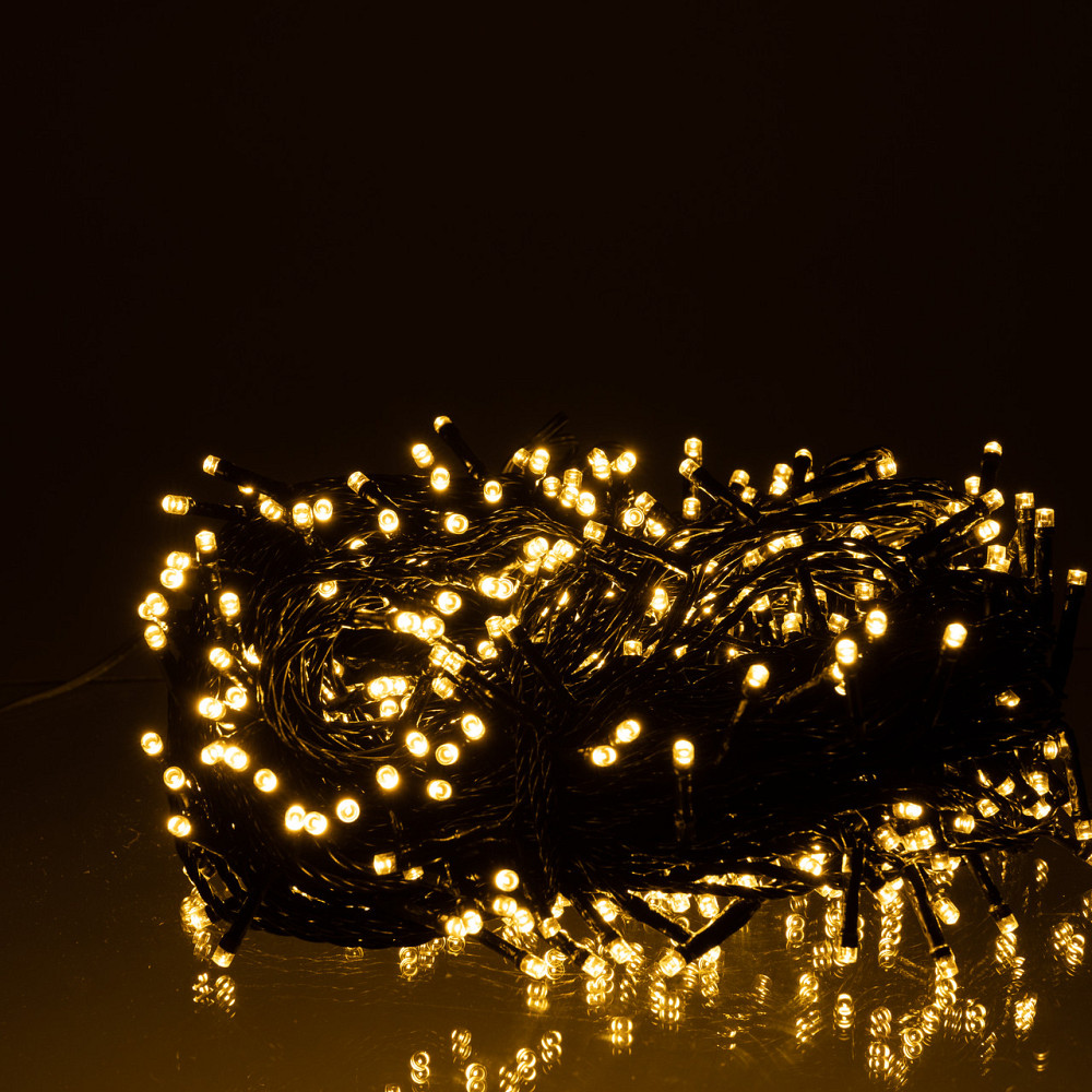 Garlando Гірлянда Різдвяна фея вулична 50 (м) 500 LED чорний провід Жовтий CF500L50MBY Коломия - фото 1