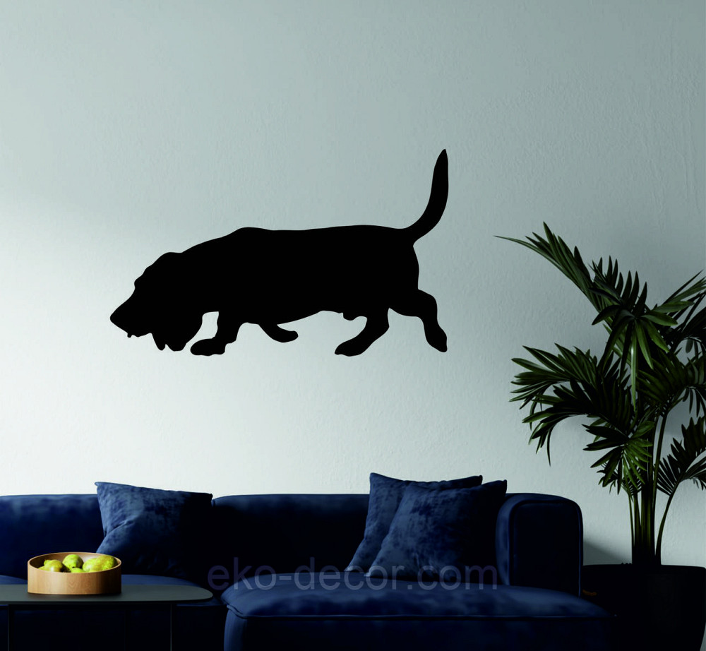 Декоративное настенное Панно «Бигль», Декор на стену 110*67 см, Черный Киев - изображение 2