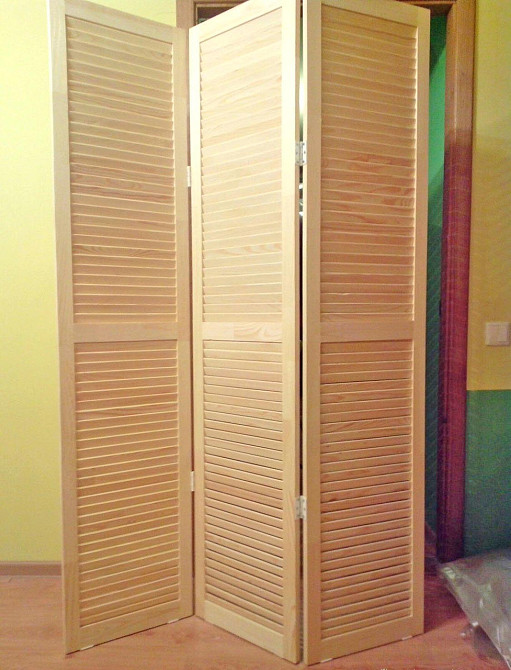 Дерев'яна ширма "Сенар 190х50х3" ваніль Миколаїв - фото 2