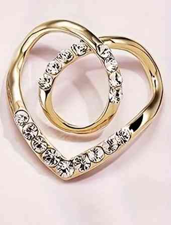 Фіксатор для одягу, шарфів золотистий Смела