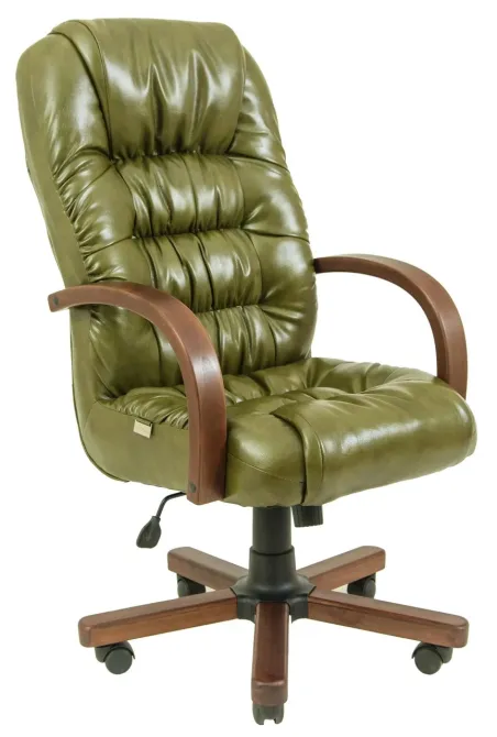 Офісне Крісло Керівника Richman Richard Madras Olive Wood М1 Tilt Оливковий Київ - фото 1