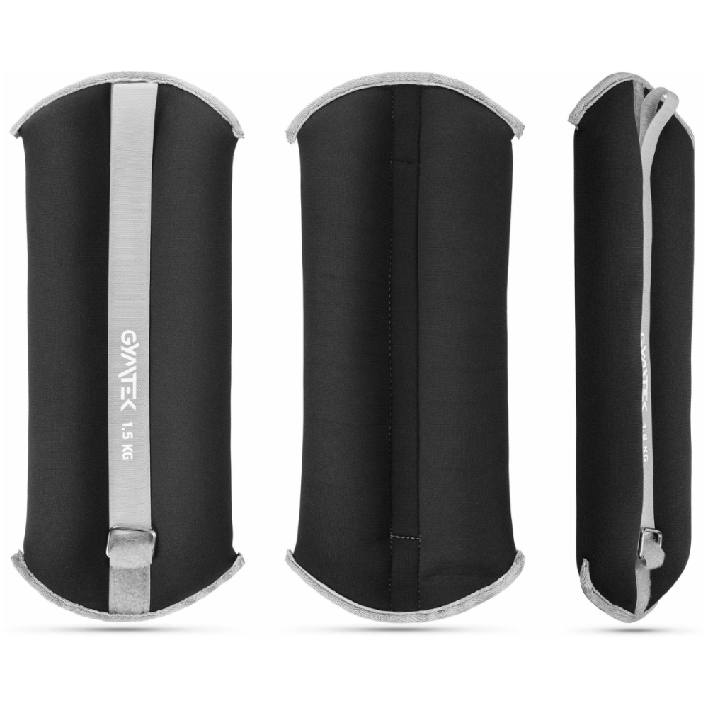 Обважнювачі Gymtek для рук і ніг 2 х 1,5кг чорний Киев - изображение 2