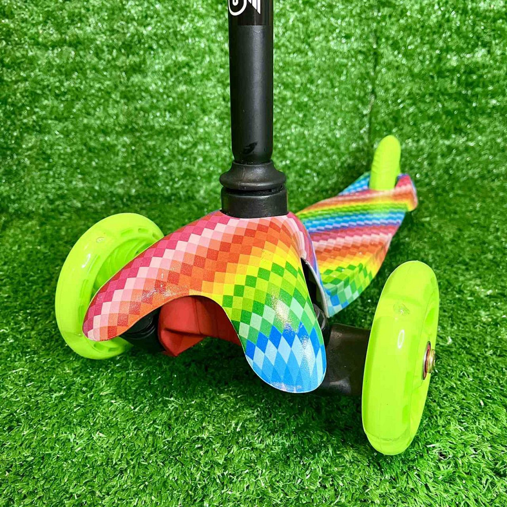 Самокат триколісний Skyper MINI колеса PU 120мм на 2-4 роки Салатовий Вид 4 (112-40103) Чернигов - изображение 3