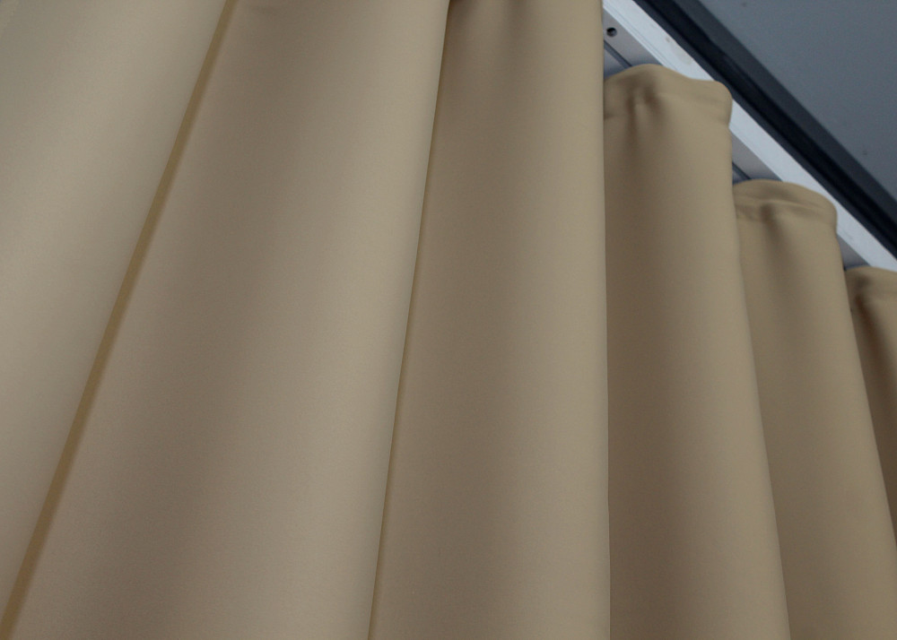 Комплект готовых штор VR-Textil Блэкаут Midnight № 1230ш Темный бежевый 150х270 см 2 шт (33-1036) Киев - изображение 8
