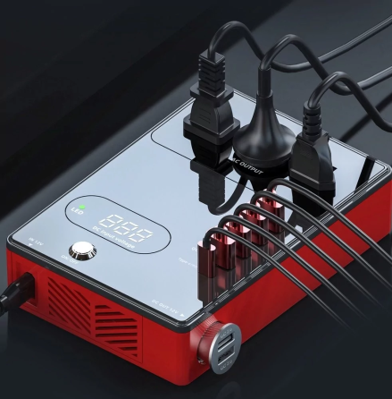 Автомобильный инвертор YTSC-300W сетевой фильтр Type-C PD Quick Charge 3.0 Винница