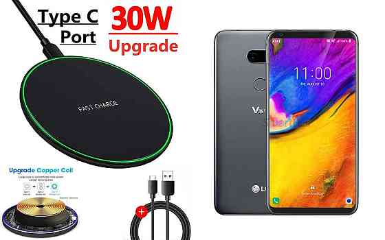 Беспроводное зарядное устройство Copper до 30W для Infinix Note 40, Note 40 Pro, USB-C, LED Киев