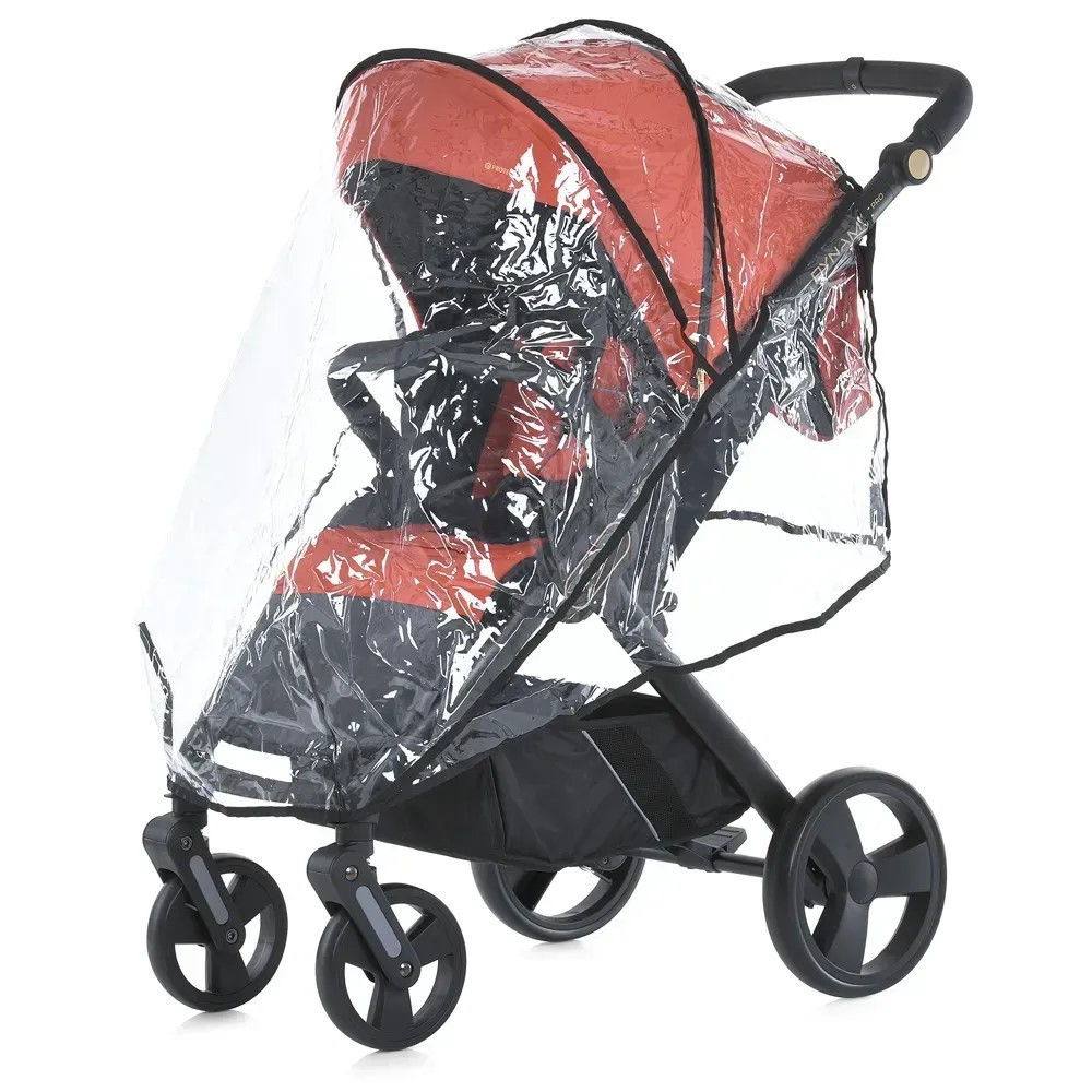 Коляска дитяча EL CAMINO DYNAMIC PRO Redwood прогулянкова з чохлом та дощовиком Помаранчева (ME 1053-3) Чернигов - изображение 5