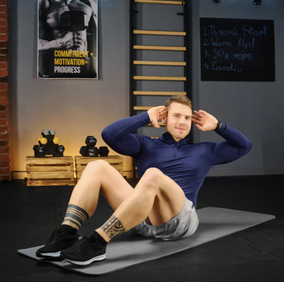 Коврик для йоги Trex Sport TX-018NGM NBR 1см 180х60 сірий Київ